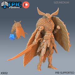 Moth Warrior 3D-printed model