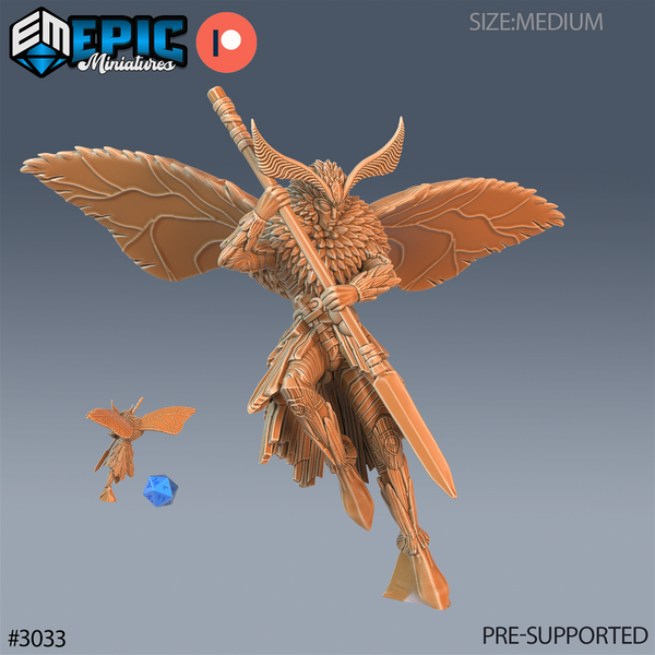 Moth Warrior 3D-printed model