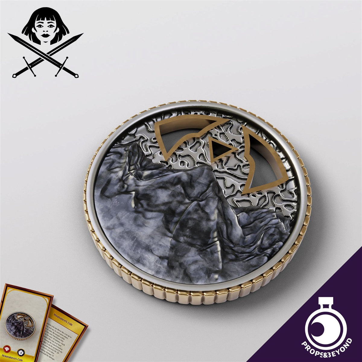 Mountaineer Coin - The Printable Dragon