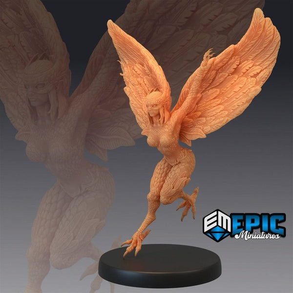 Mountian Harpy 3D-printed model