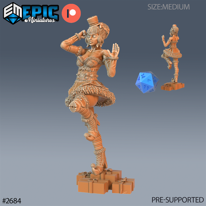 Mrs. Claus 3D-printed model