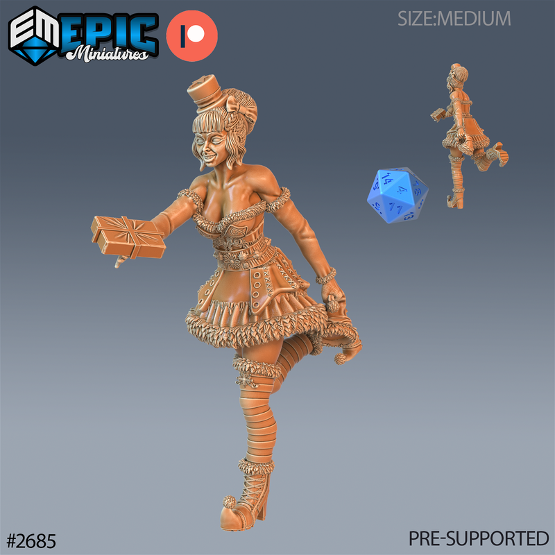 Mrs. Claus 3D-printed model