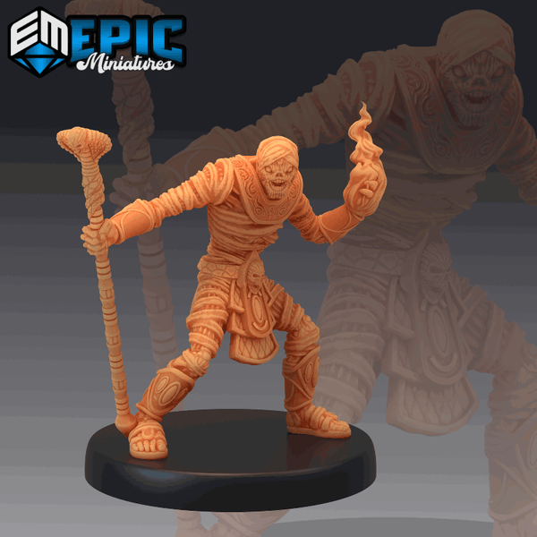 Mummy Mage 3D-printed model
