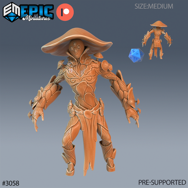 Mushroom Folk 3D-printed model