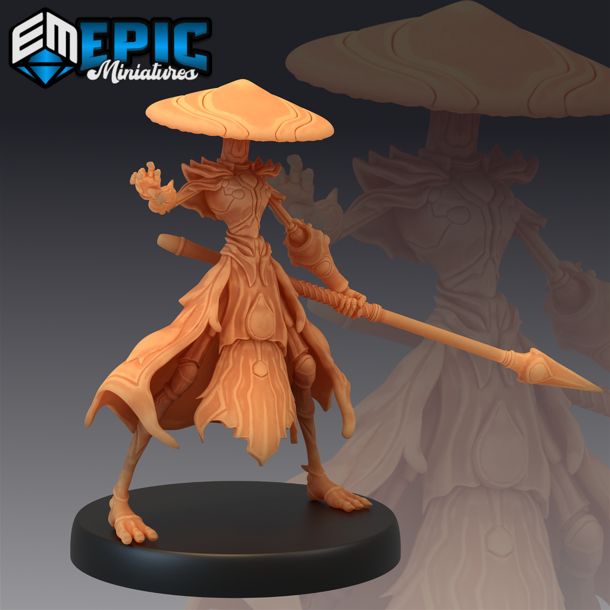 Mushroom Folk Warrior - The Printable Dragon