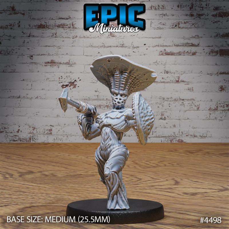 Mushroom Folks 3D-printed model