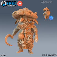 Mushroom Goblin 3D-printed model