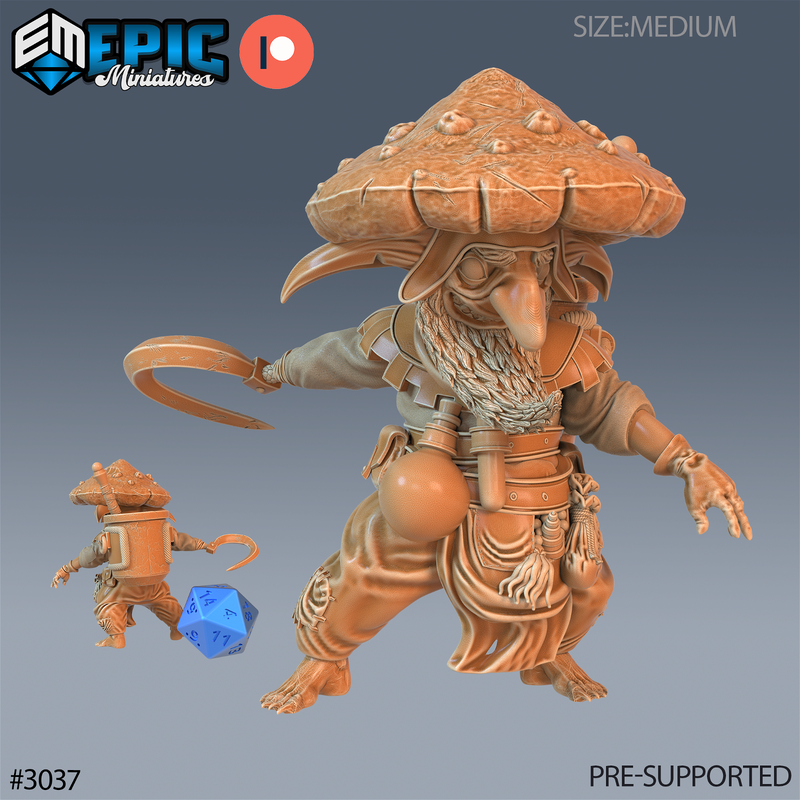 Mushroom Goblin 3D-printed model
