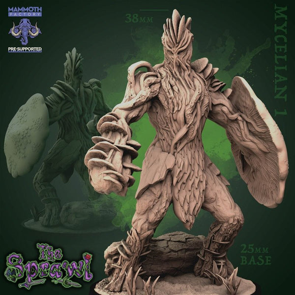 Mycelian 3D-printed model