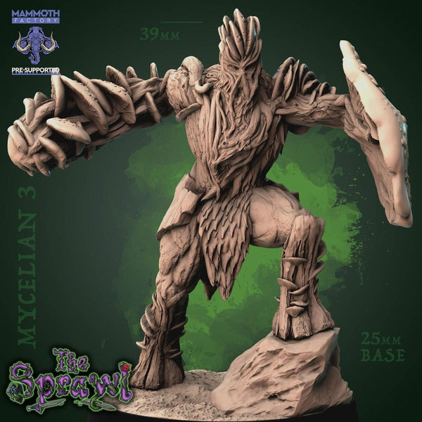 Mycelian 3D-printed model