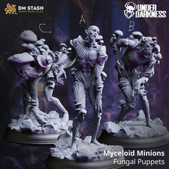 Myceloid Minions - Fungal Puppets 3D-printed model