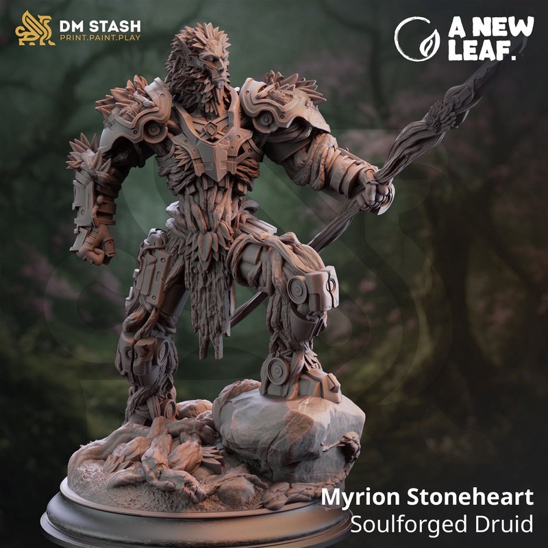 Myrion Stoneheart - Soulforged Druid 3D-printed model