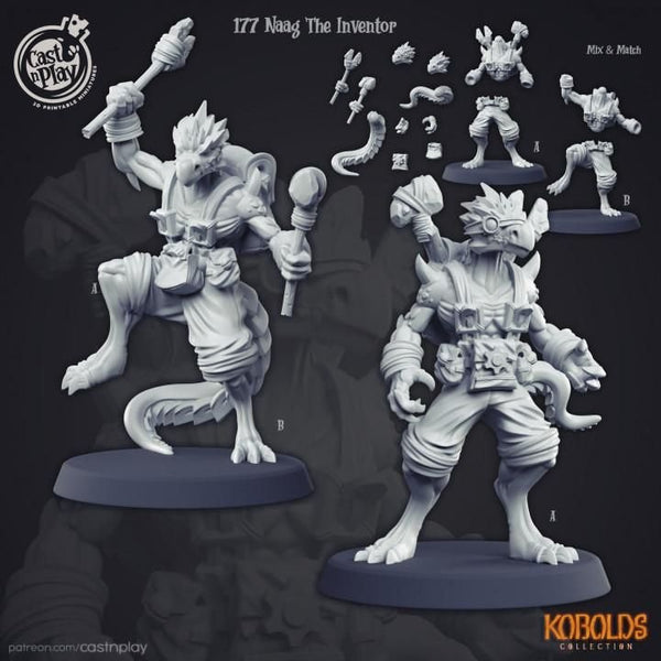 Naag The Inventor 3D-printed model