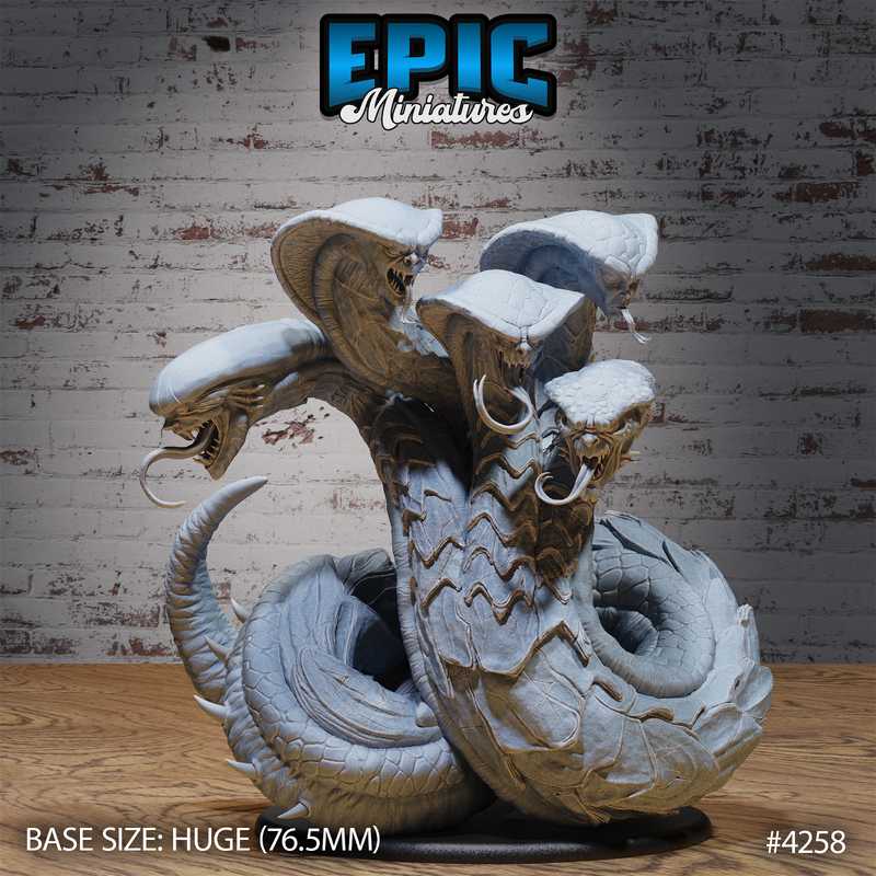 Naga Hydra 3D-printed model