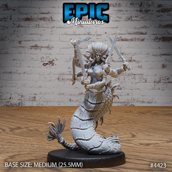 Naga Queen 3D-printed model