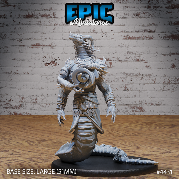 Naga Sorcerer 3D-printed model