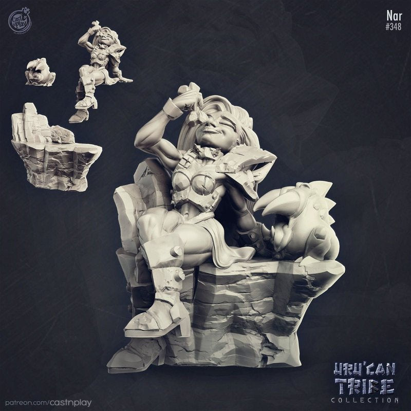 Nar 3D-printed model