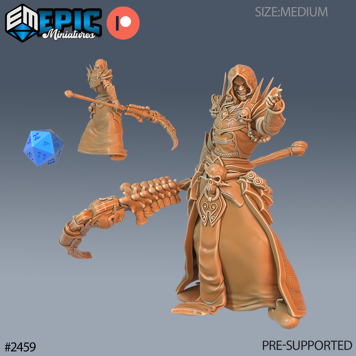 Necromancer Adventurer - The Printable Dragon