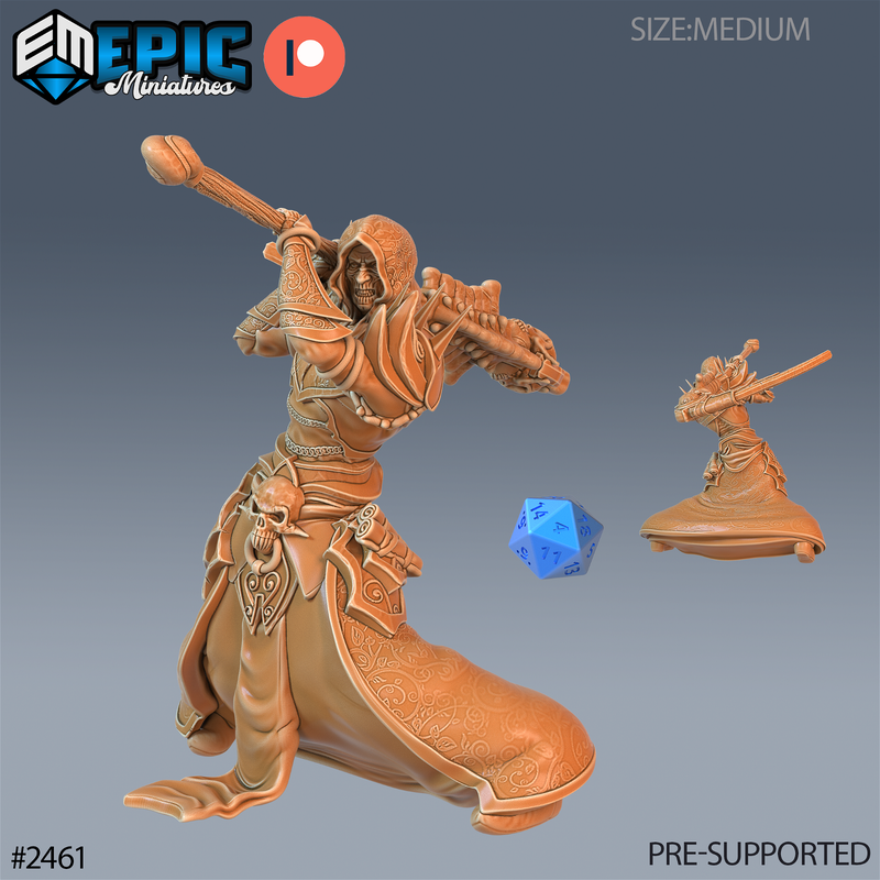Necromancer Adventurer 3D-printed model