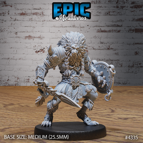 Nemean Lionfolk 3D-printed model