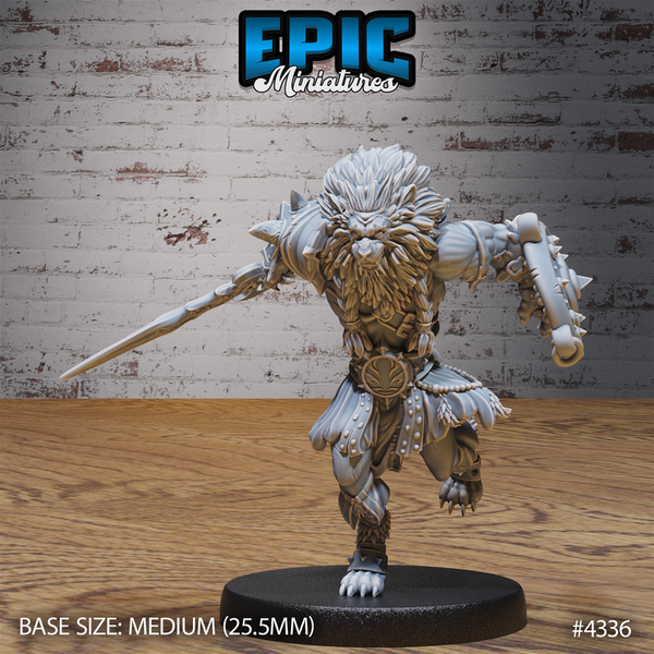 Nemean Lionfolk 3D-printed model