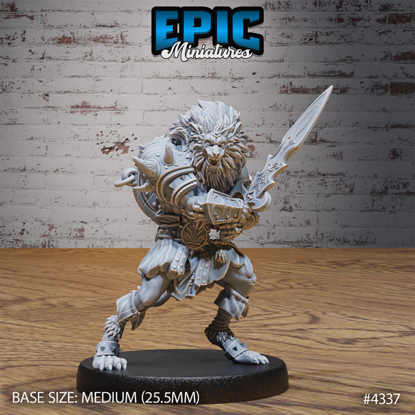 Nemean Lionfolk 3D-printed model