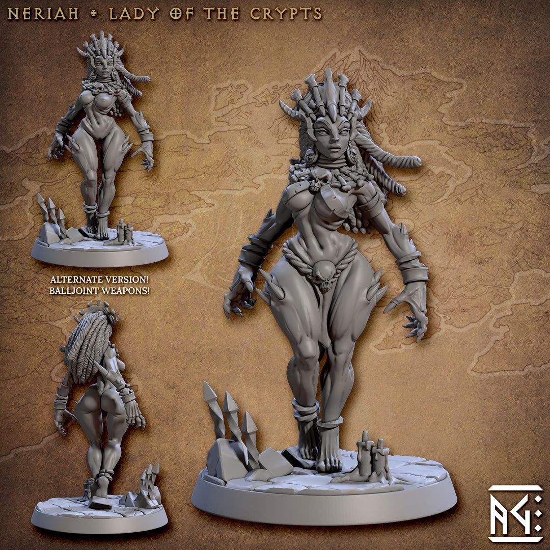 Neriah Lady of the Crypts - The Printable Dragon