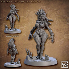 Neriah Lady of the Crypts 3D-printed model