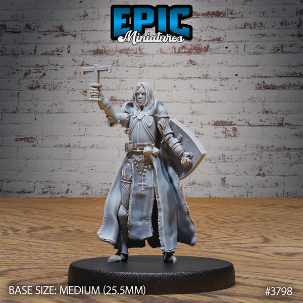 New World Cleric 3D-printed model