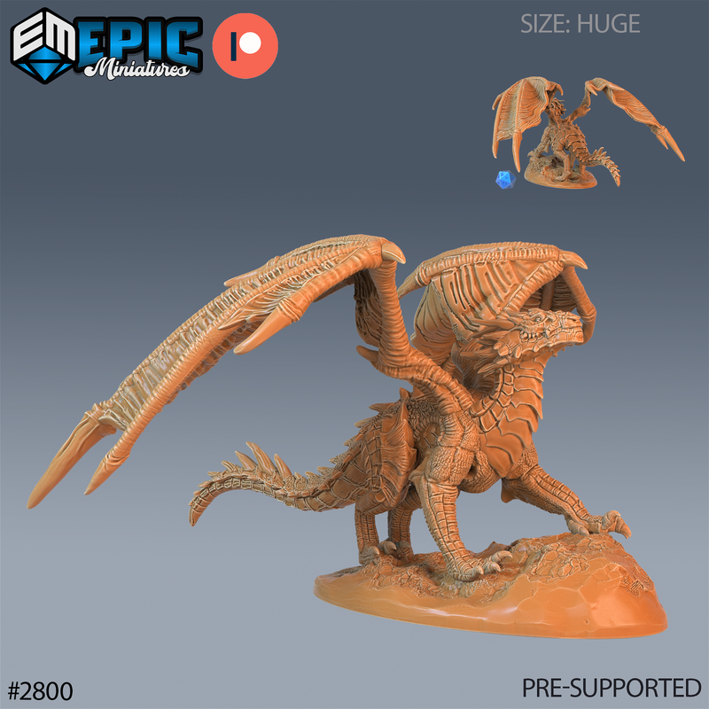 Nickel Dragon 3D-printed model