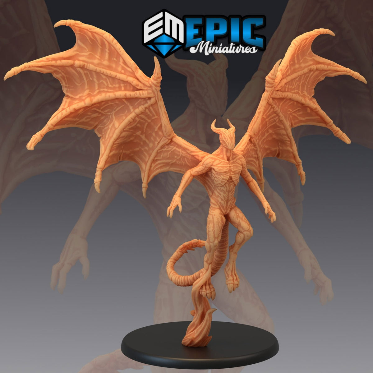 Night Gaunt Flying - The Printable Dragon