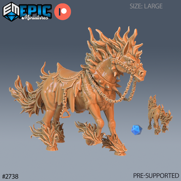 Nightmare Horse 3D-printed model