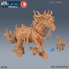 Nightmare Horse 3D-printed model