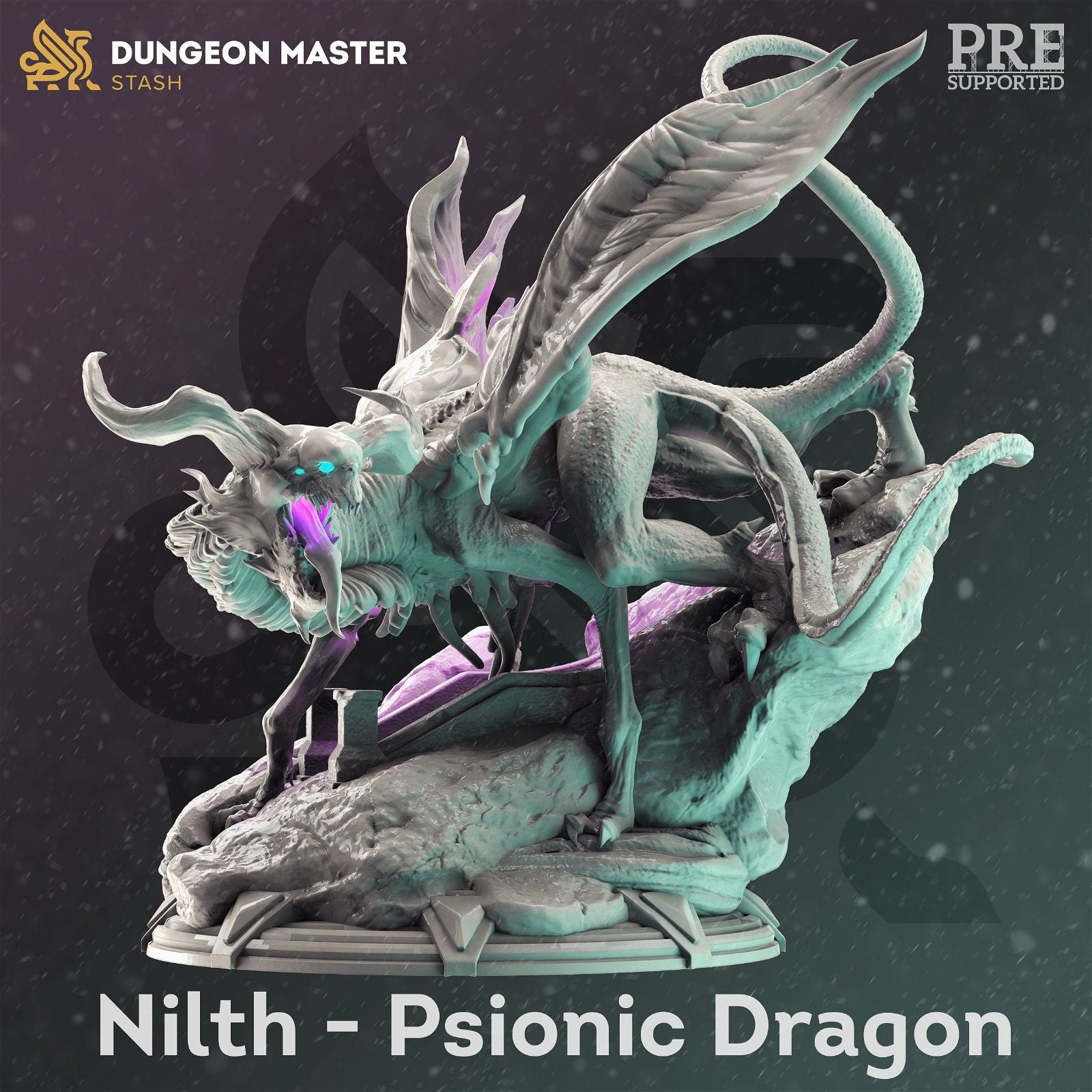 Nilth The Psionic Dragon - The Printable Dragon