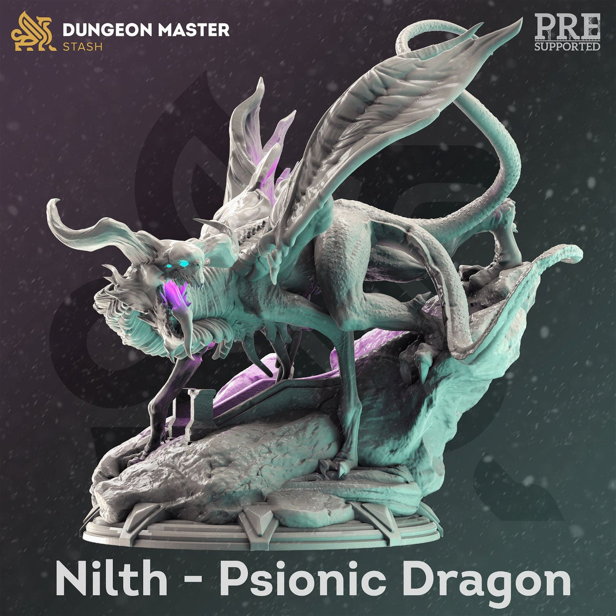 Nilth The Psionic Dragon - The Printable Dragon