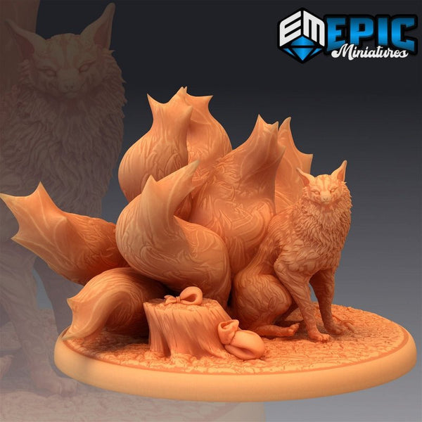 Nine Tailed Fox 3D-printed model