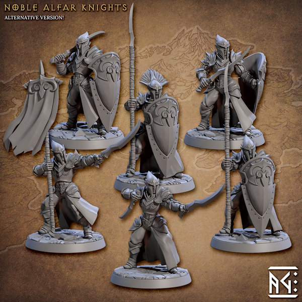 Noble Alfar Knights – The Printable Dragon