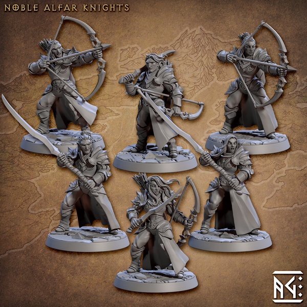 Noble Alfar Knights – The Printable Dragon