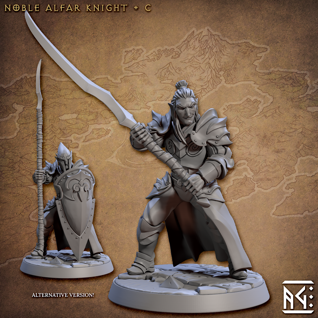 Noble Alfar Knights - The Printable Dragon