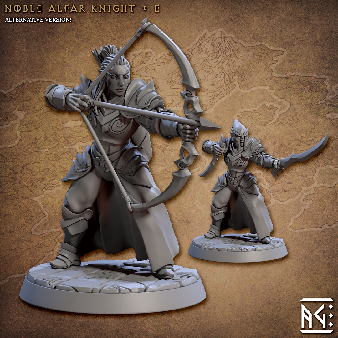 Noble Alfar Knights - The Printable Dragon