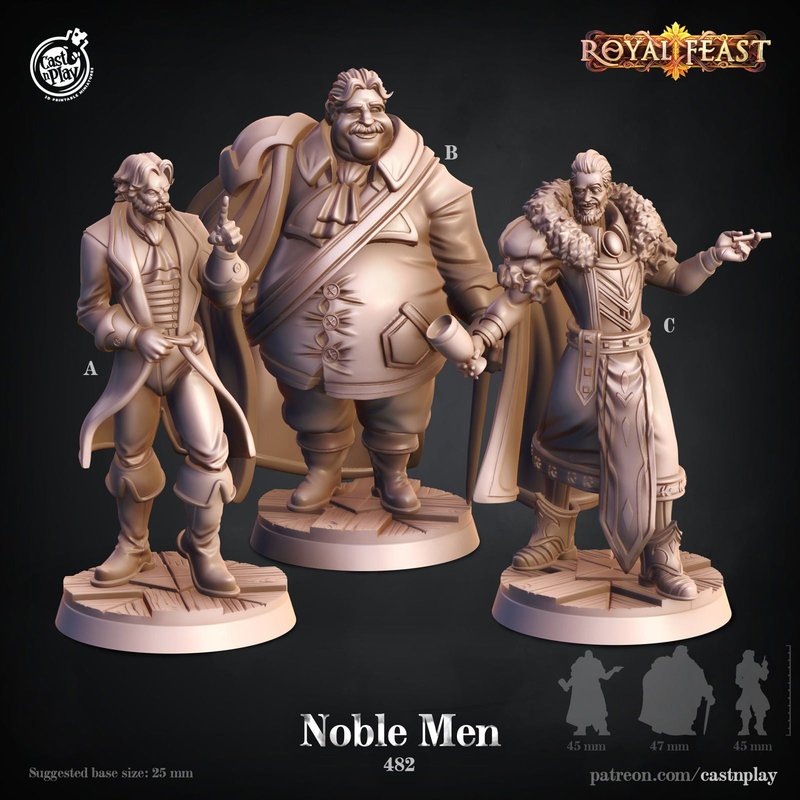 Noble Men 3D-printed model
