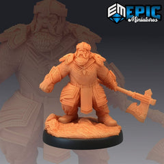 Nordic Drawf 3D-printed model