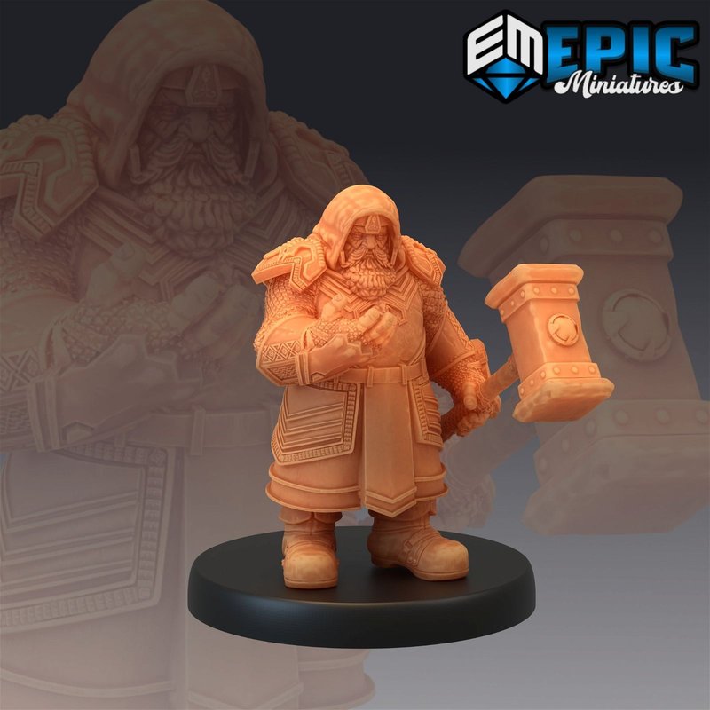 Nordic Drawf 3D-printed model