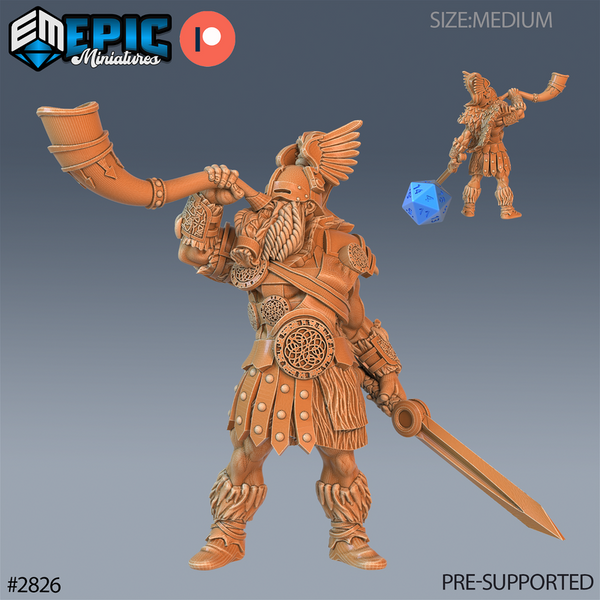 Norse Gold Heimdall 3D-printed model