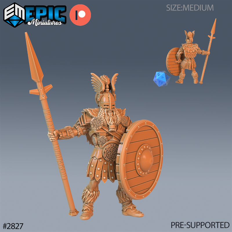 Norse Gold Heimdall 3D-printed model