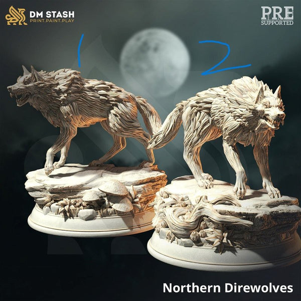 Northern Direwolves 3D-printed model