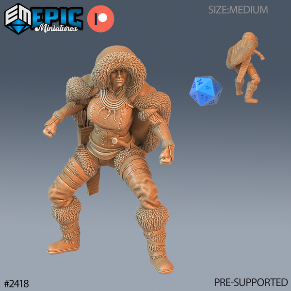 Northern Tribe Warrior 3D-printed model