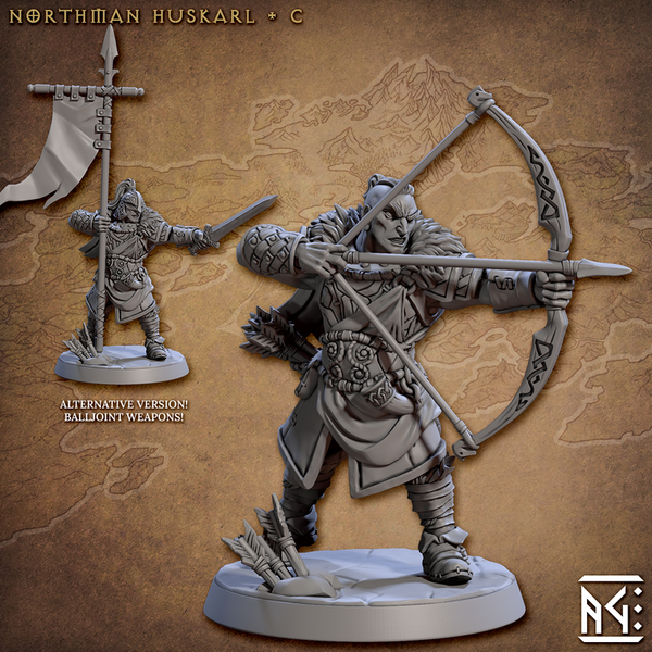 Northman Huskarl 3D-printed model