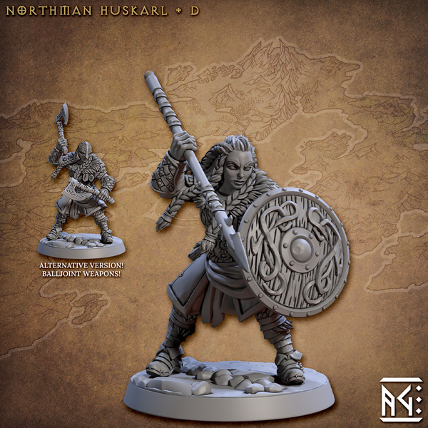 Northman Huskarl 3D-printed model