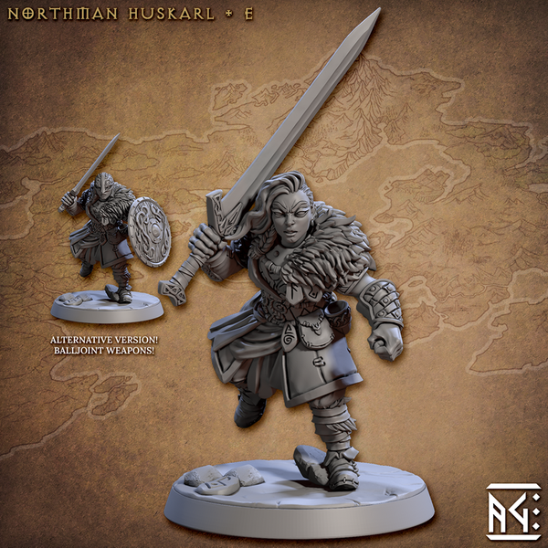 Northman Huskarl 3D-printed model